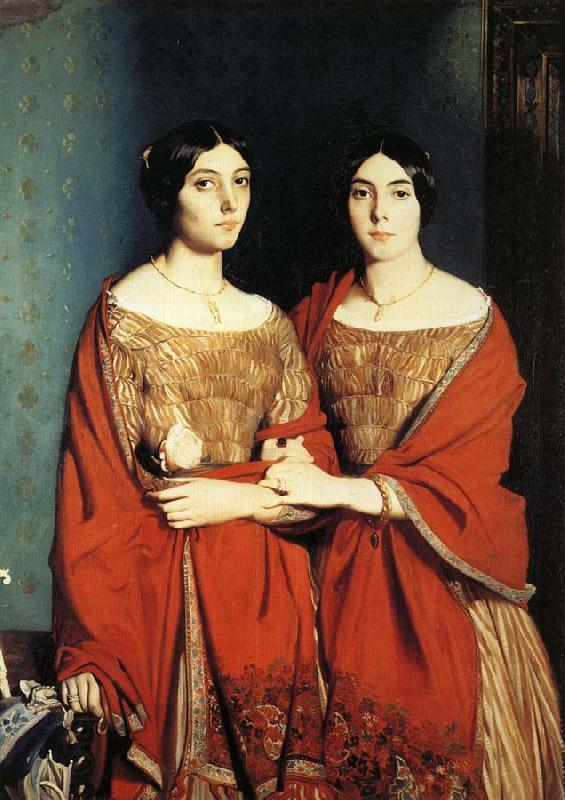 Theodore Chasseriau The Two Sisters China oil painting art